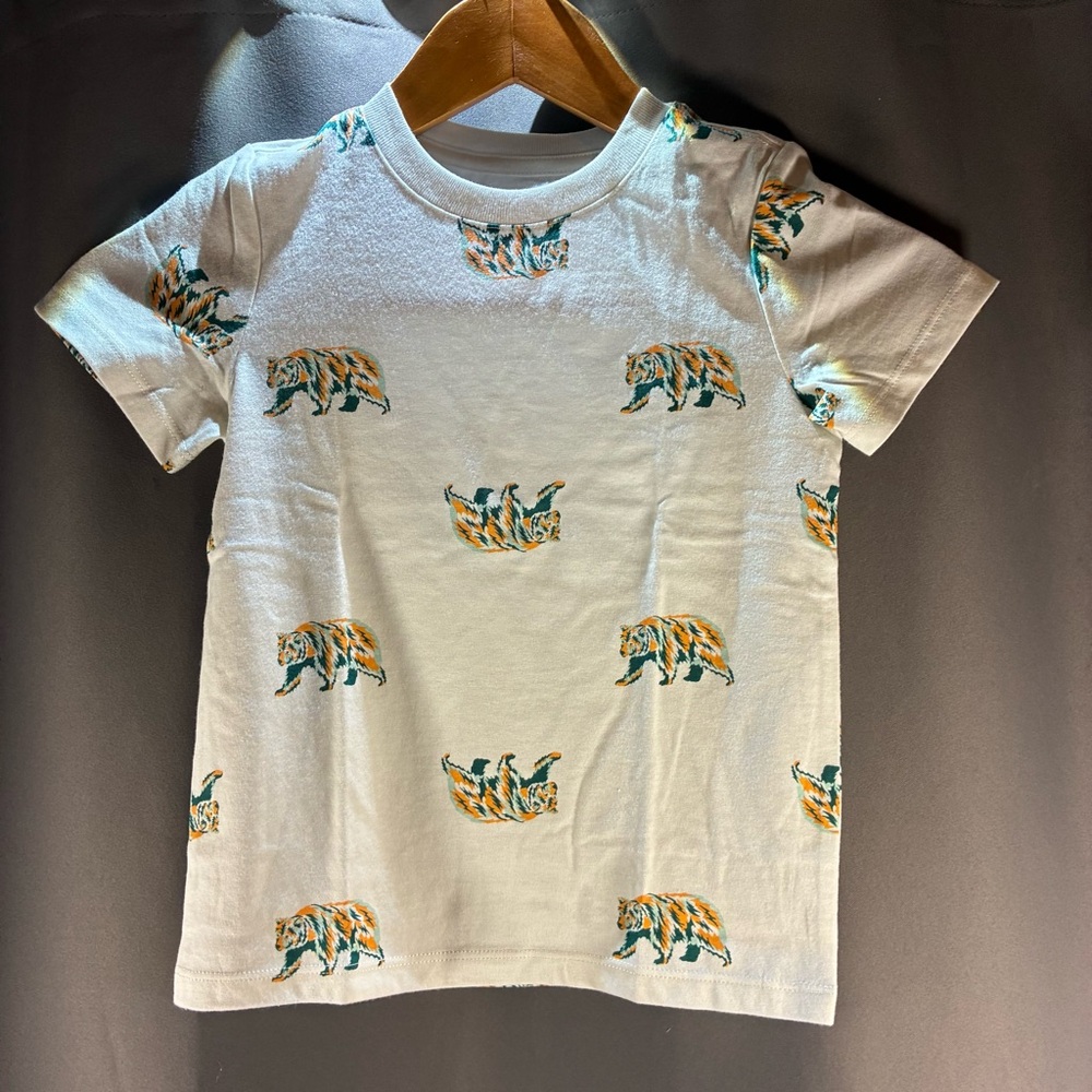 Cat & Jack Kids Tiger Print T-Shirt - Cream